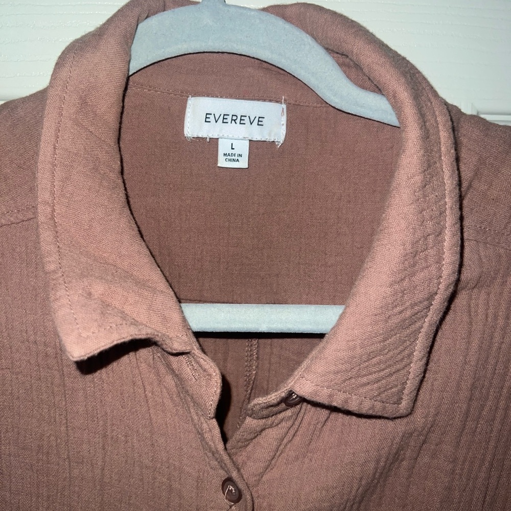 Evereve Women's Button-Front Maxi Dress in Dusty Rose